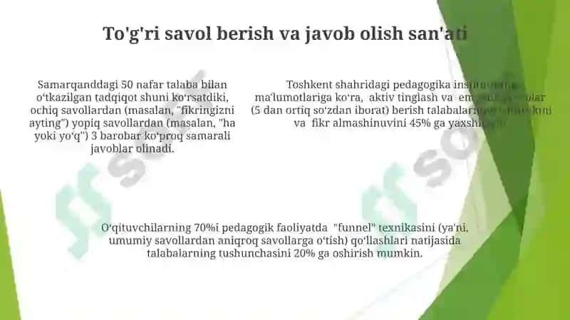 Pedagogik faoliyatni tashkil etishda muloqotga kirishishni rivojlantirish 5