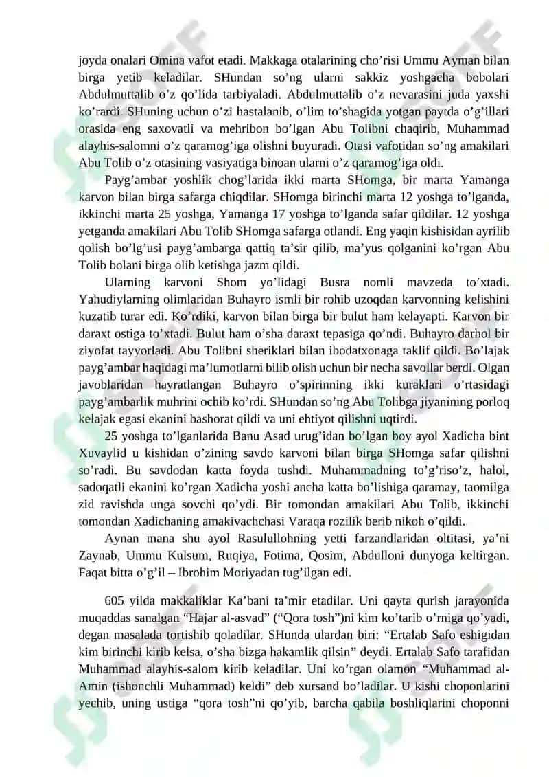 Islom dinining paydo bo‘lishidagi ijtimoiy-siyosiy va madaniy sharoitlar 5