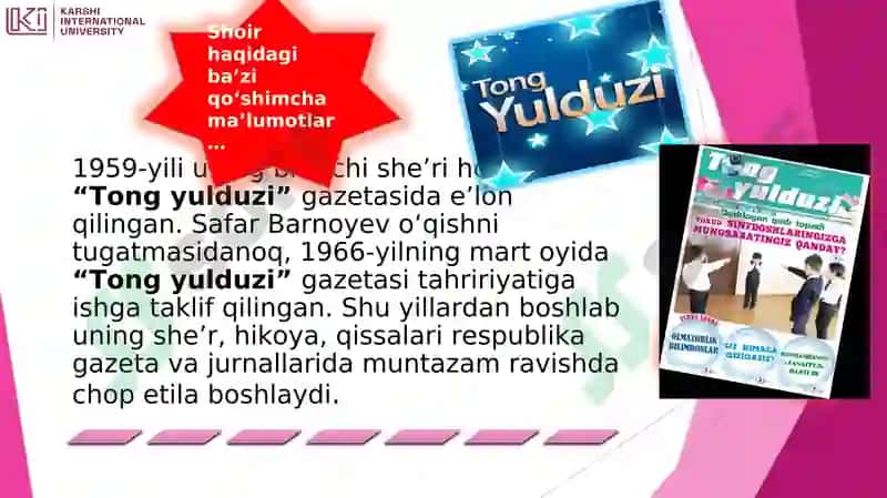 Safar Barnoyevijodi 5