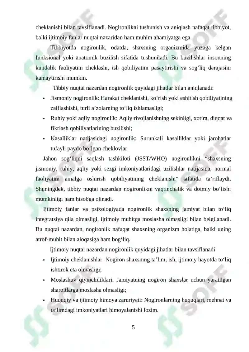 NOGIRONLIK TUSHUNCHASI VA TURLARI. 5