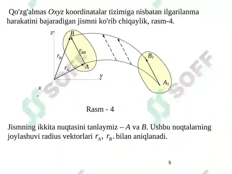 QATTIQ JISMKINEMATIKASI 5