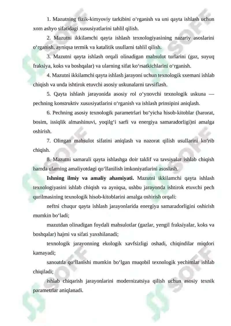 Mazut va uning tarkibi haqida umumiy ma’lumotlar 5