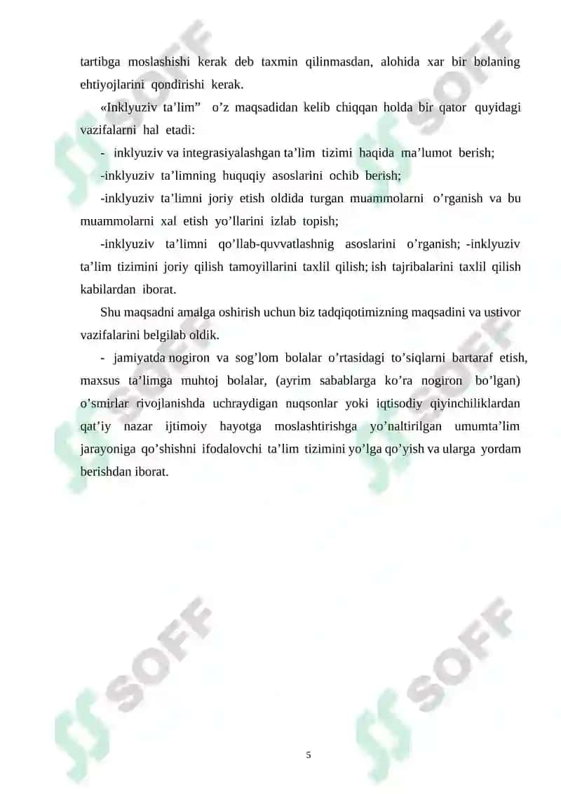 INKLYUZIV TA’LIM TAMOYILLARI 5