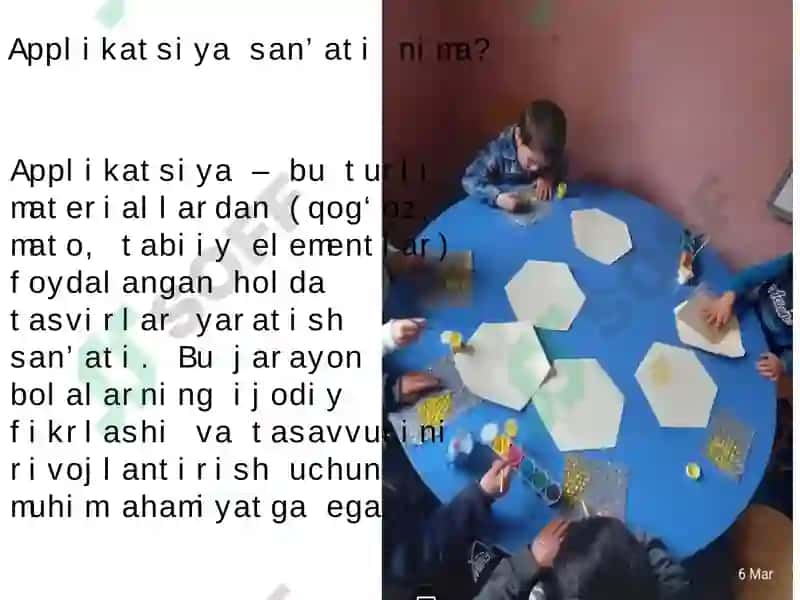 IJODIY QOBILIYATLARINI SHAKLLANTIRISHDA APPLIKATSIYANING OʻRNI 5