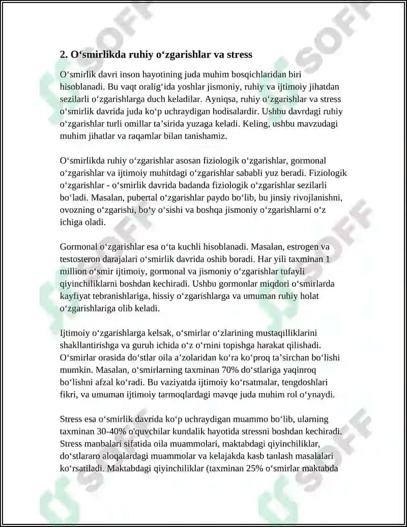 OʻSMIRLARDAGI ICHKI NIZOLAR VA ULARNI BARTARAF ETISH USULLARI 5