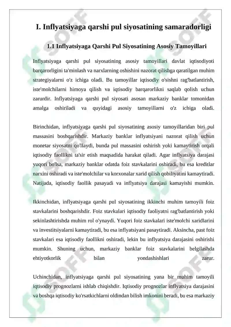 Davlatning Inflyatsiyaga Qarshi Siyosati 5