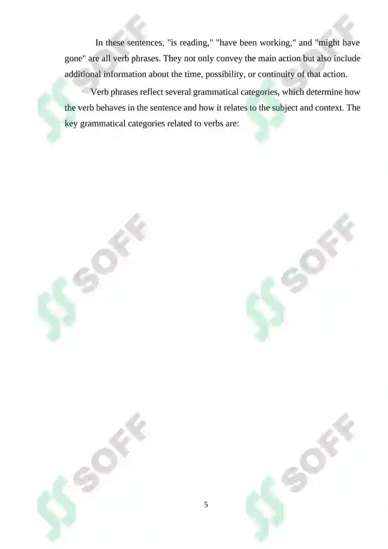 Course Work on Learning Language Aspect 5