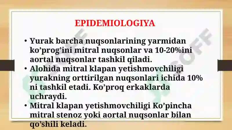 Mitral klapan nuqsonlari 5