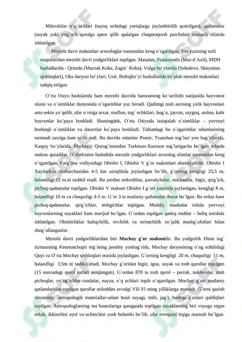 Mezolit-neolit davri lokal madaniyatlari 5