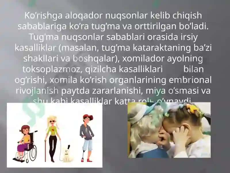 Ko’ziojiz bolalar maktab internatida tarbiyaviy tadbirlar o’tkazishning hususiyatlari 5