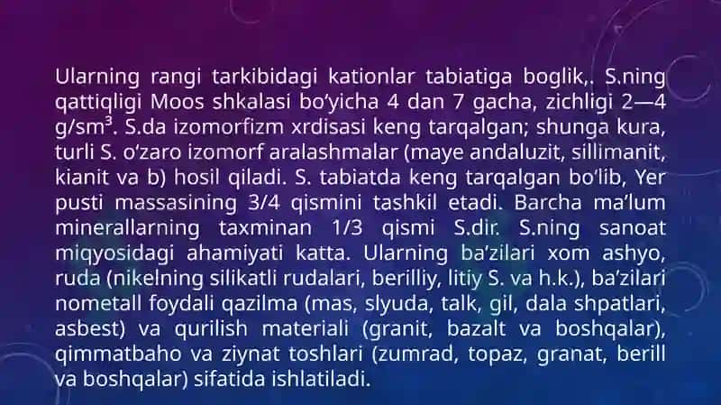 Silikatlar 5