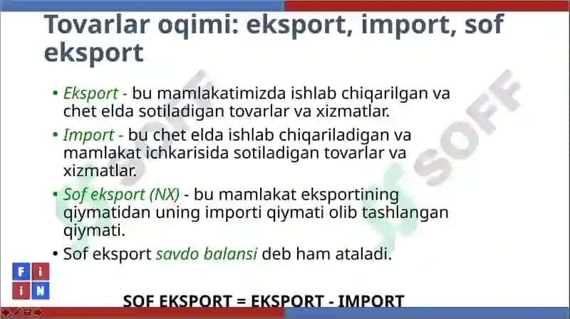 OCHIQ IQTISODIYOT MAKROIQTISODIYOTI 5