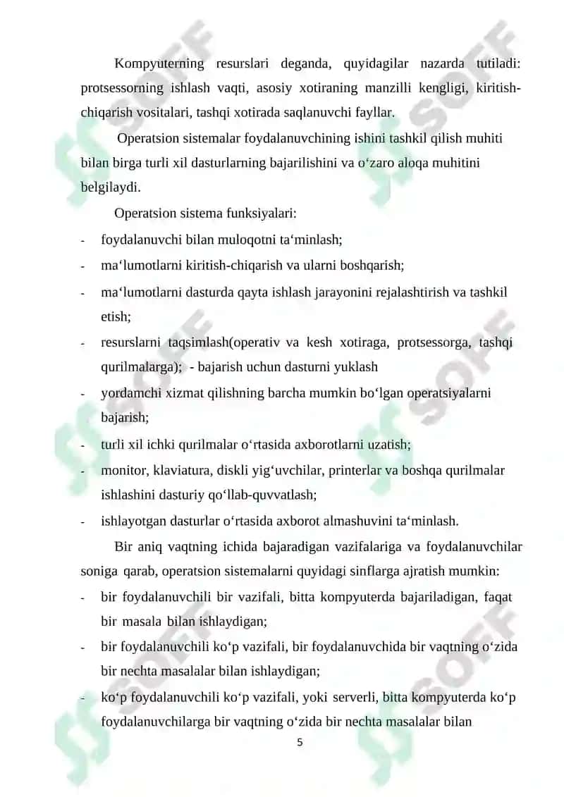 Kompyuterning Dasturiy Ta‘minoti 5
