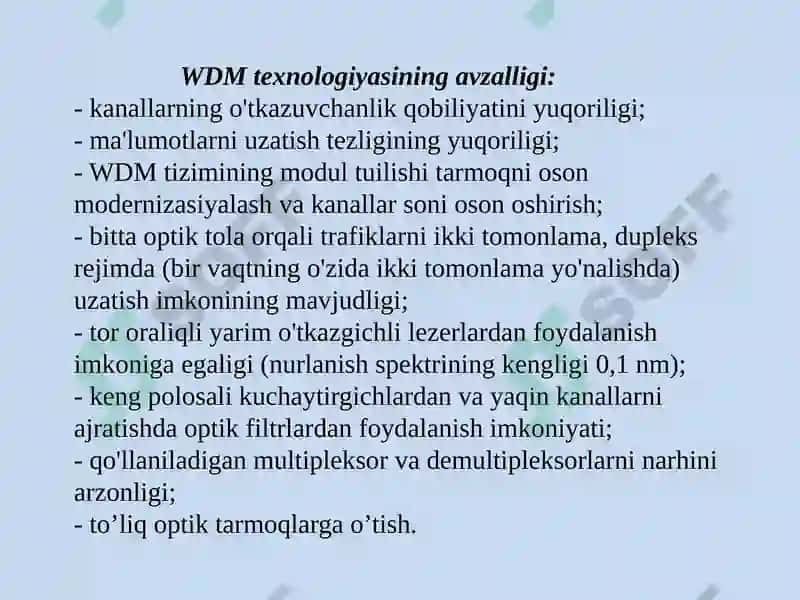 To‘lqinlizichlashtirishlitolalioptikaloqatizimlari 5