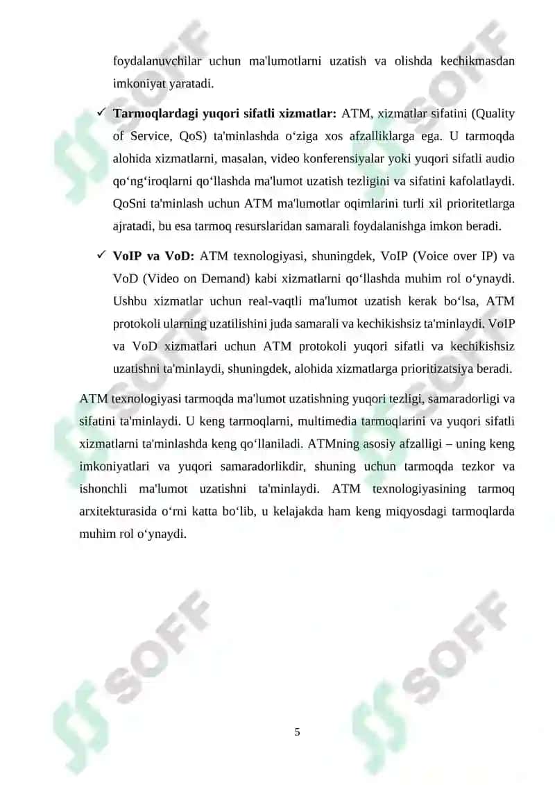 Kanal pog‘onasining protokollari (Frame Relay, ATM, Ethernet). Kommutatorning funksional modeli, turlari va MAC-jadvalning ishlash tamoyillari 5