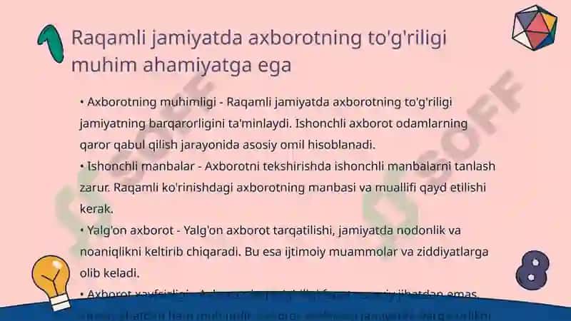 Raqamli texnologiyalar va axborotlashgan jamiyat 5