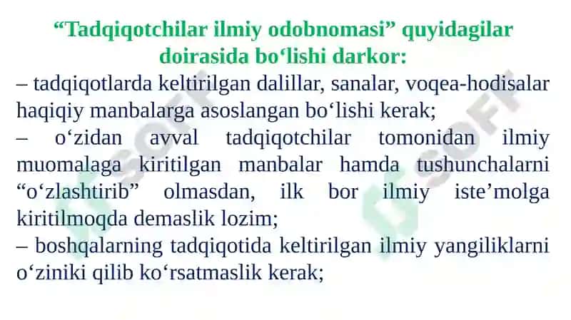 Tadqiqotetikasi 5