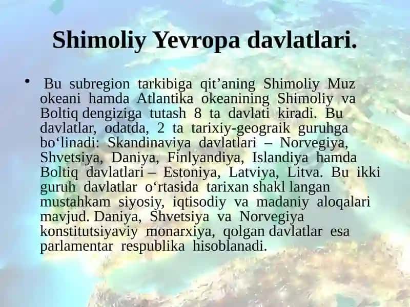 YEVROPA SUBREGIONLARI 5