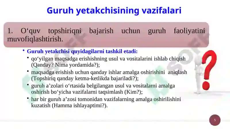 BIRINCHIKURS MAKTABI TRENINGI 5