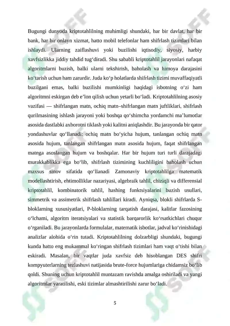 Kriptotahlil shifrlash usullarini buzish metodlari 5
