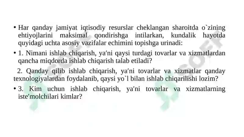 Mikroiqtisodiyotga kirish: iqtisodiy basistushunchalar 5