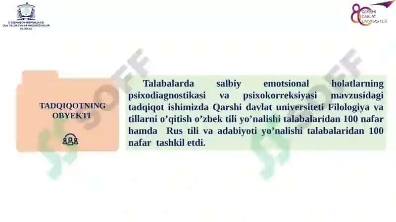 SALBIY EMOTSIONAL HOLATLARNING PSIXODIAGNOSTIKASI VA PSIXOKORREKSIYASI 6