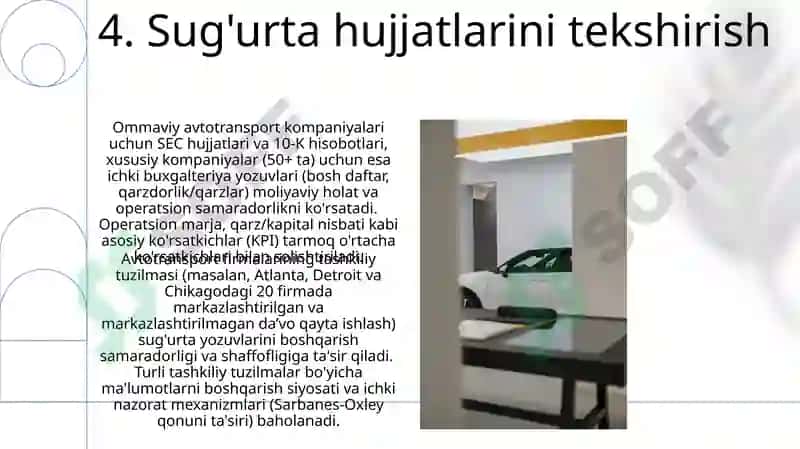 Mosuvchi audit va me'yoriy asoslar 6