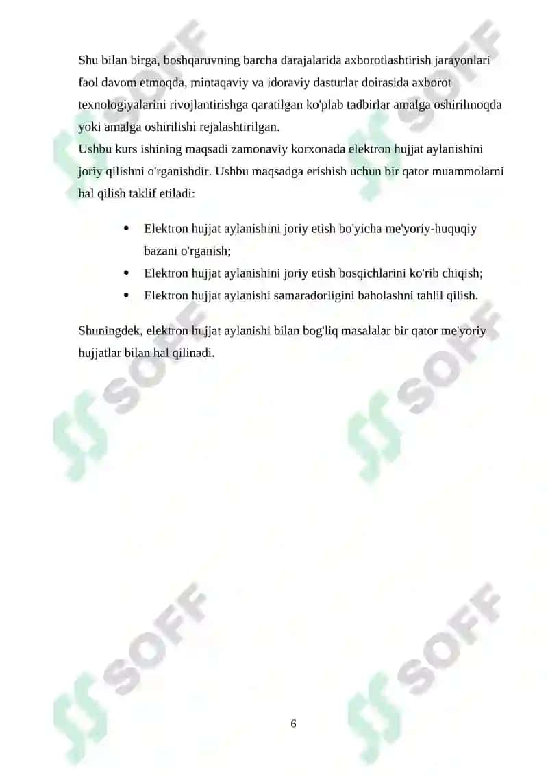 ELEKTRON HUJJAT VA ELEKTRON HUJJAT ALMASHINUVI 6