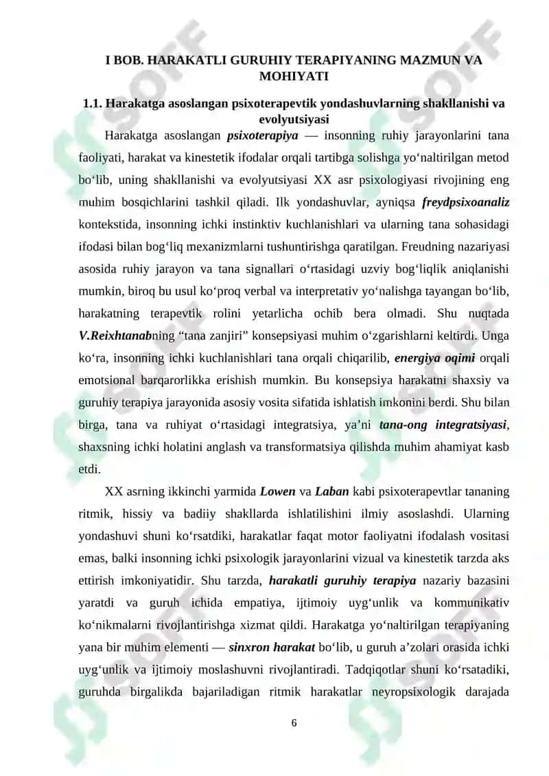HARAKATLI GURUHIY TERAPIYA 6