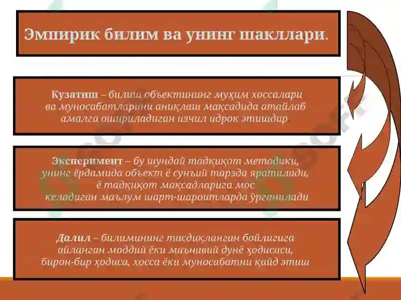3-МАВЗУ: БИЛИШ НАЗАРИЯСИ 6