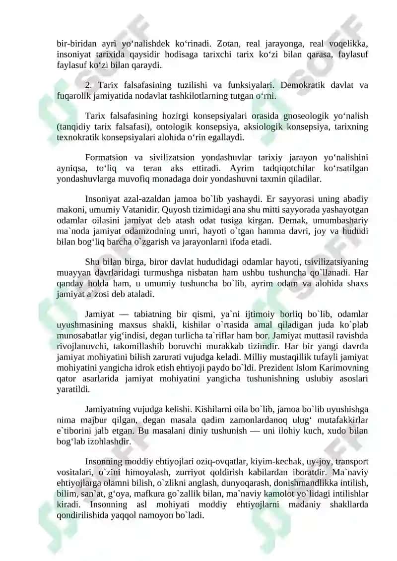 Tarix falsafasi 6