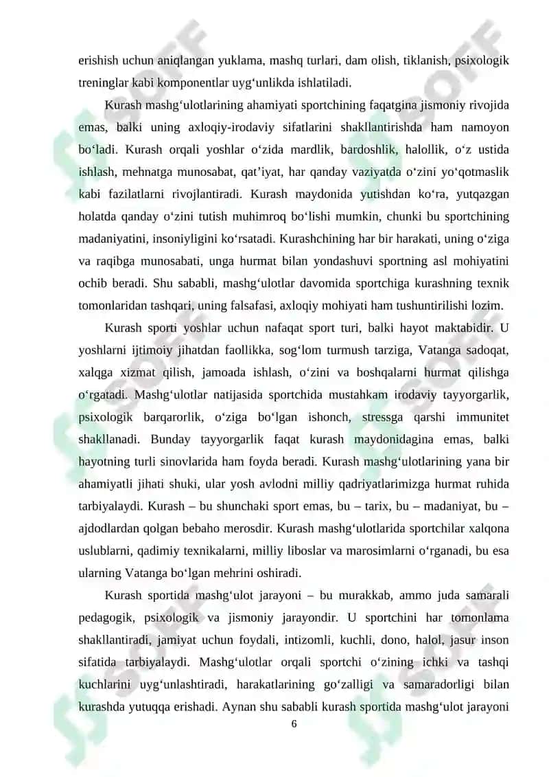 Mashg‘ulot jarayonining tuzilishi 6