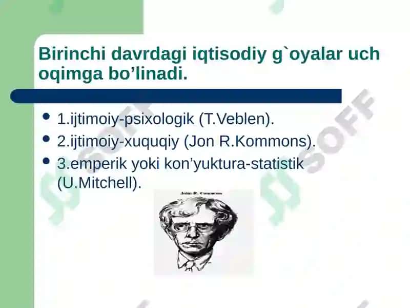 Hozirgi zamon ga’rb iqtisodiyoti va uning asosiy yo’nalishlari 6