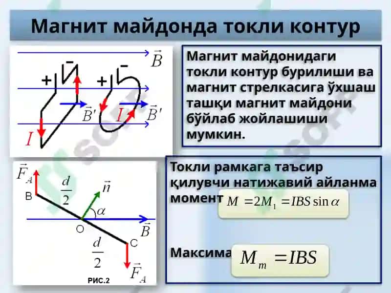 Amper kuchi va Lorens kuchi 6