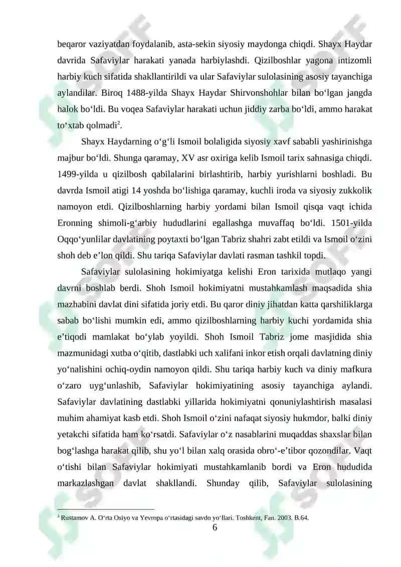 Safaviylar Davlatining Tashqi Siyosati 6
