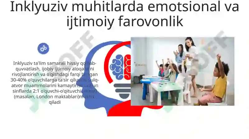 Inklyuziv ta'limning psixologik pedagogik va tashkiliy shartlari 6
