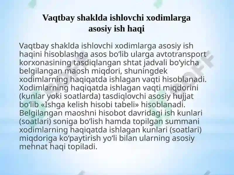 Avtotransport korxonalarida buxgalteriya hisobining xususiyatlari 6