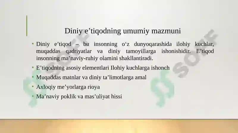 Xayriya va diniy e'tiqod tushunchalarining mazmuniy mohiyati 6