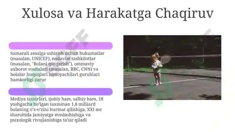Bolalar Huquqlari Uchun CRC Asos 6