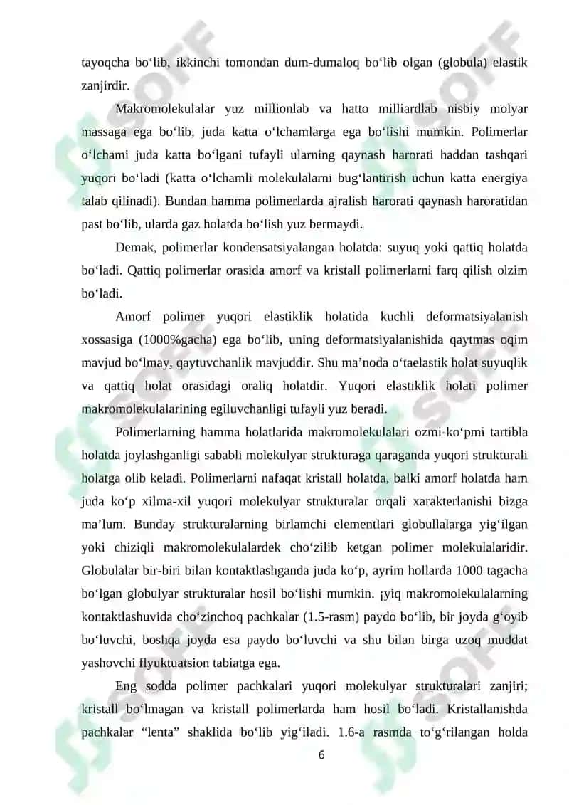 QATTIQ JISMLAR VA BIOLOGIK TO‘QIMALARNING MEXANIK XOSSALARI 6