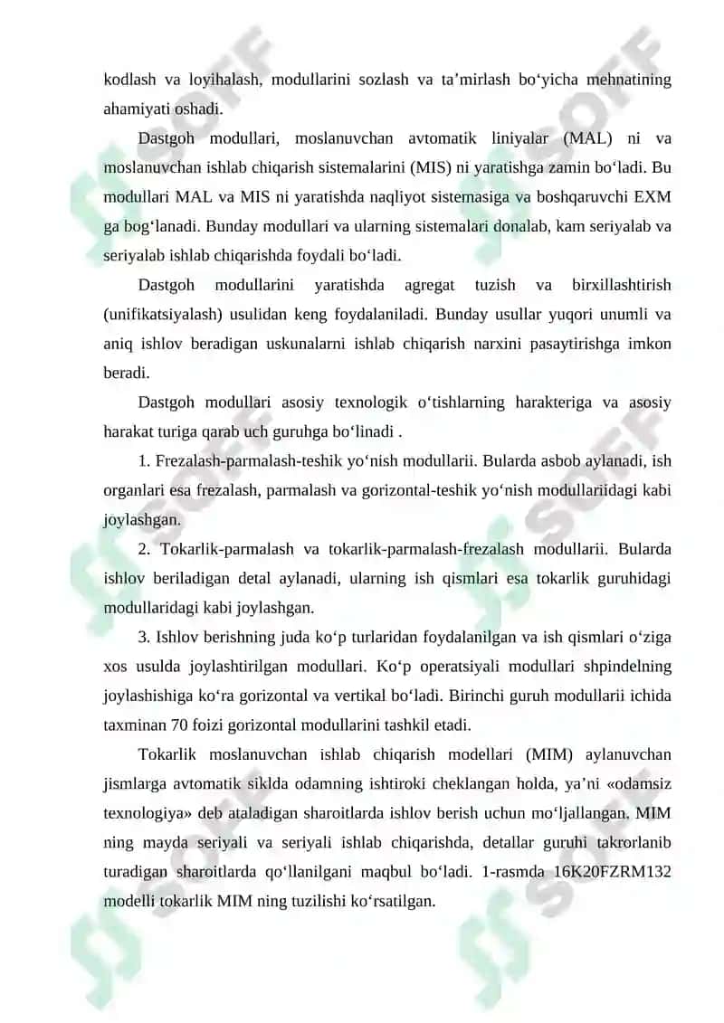 RDB texnologik jihozlarini surish harakat yuritmasini kinematik sxemalarini tahlili 6