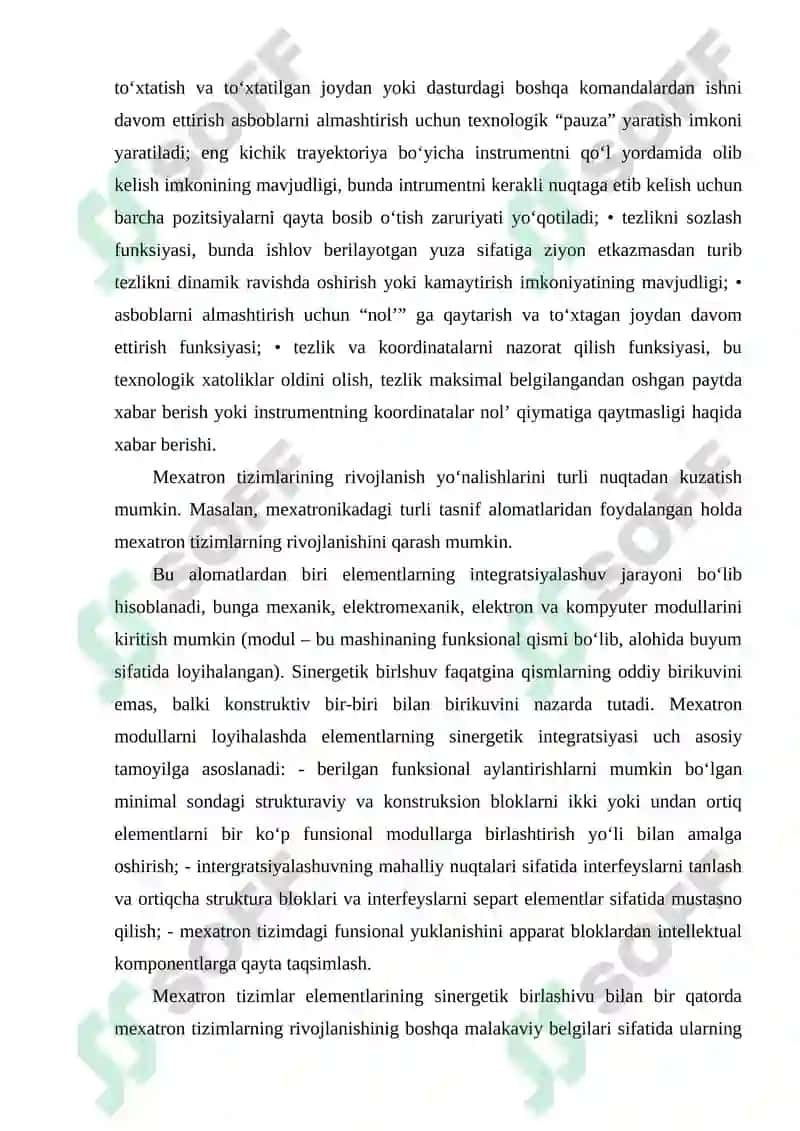 Avtomatlashtirilgan RDB texnologik jihozlari 6