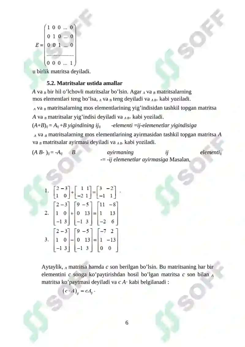 Matritsa rangi 6