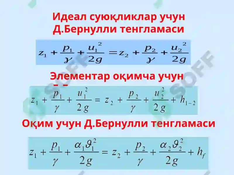 Суюқлик оқимининг икки хил харакат тартиби 6