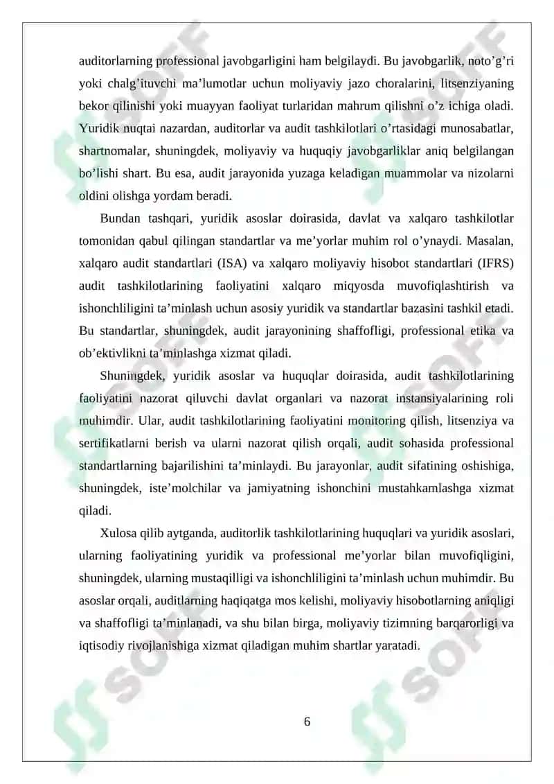 Audit Tashkilotlarining Huquqlari Majburlatlari va Javobgarliklari 6
