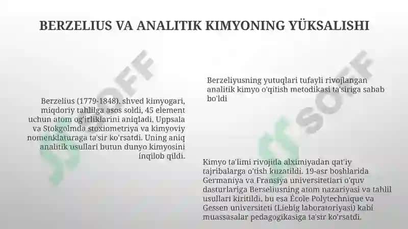 Kimyo oʻqitish metodikasining nazariy asoslari fanining rivojlanish tarixi 6