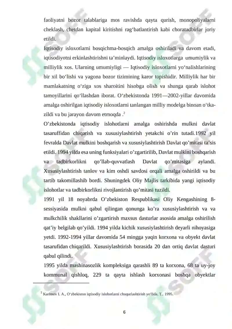 Iqtisodiy isloxotlarning besh tamoyili 6