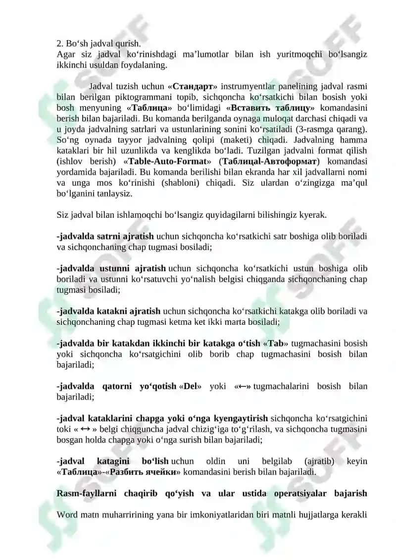 Word matn muharriri 6