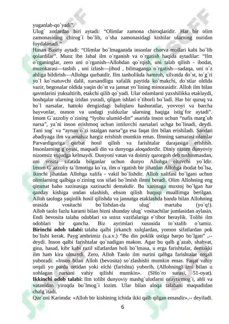 ALLOMALAR DIN TOG`RISIDA 6