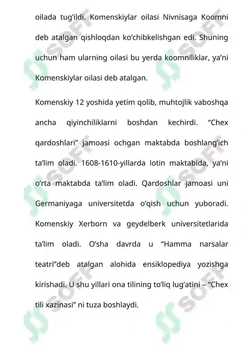 Yan Amos Komenskiyning “Buyuk didaktika” asari haqida 6